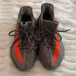 Yeezy Boost 350 V2 Gray with Orange Stripe